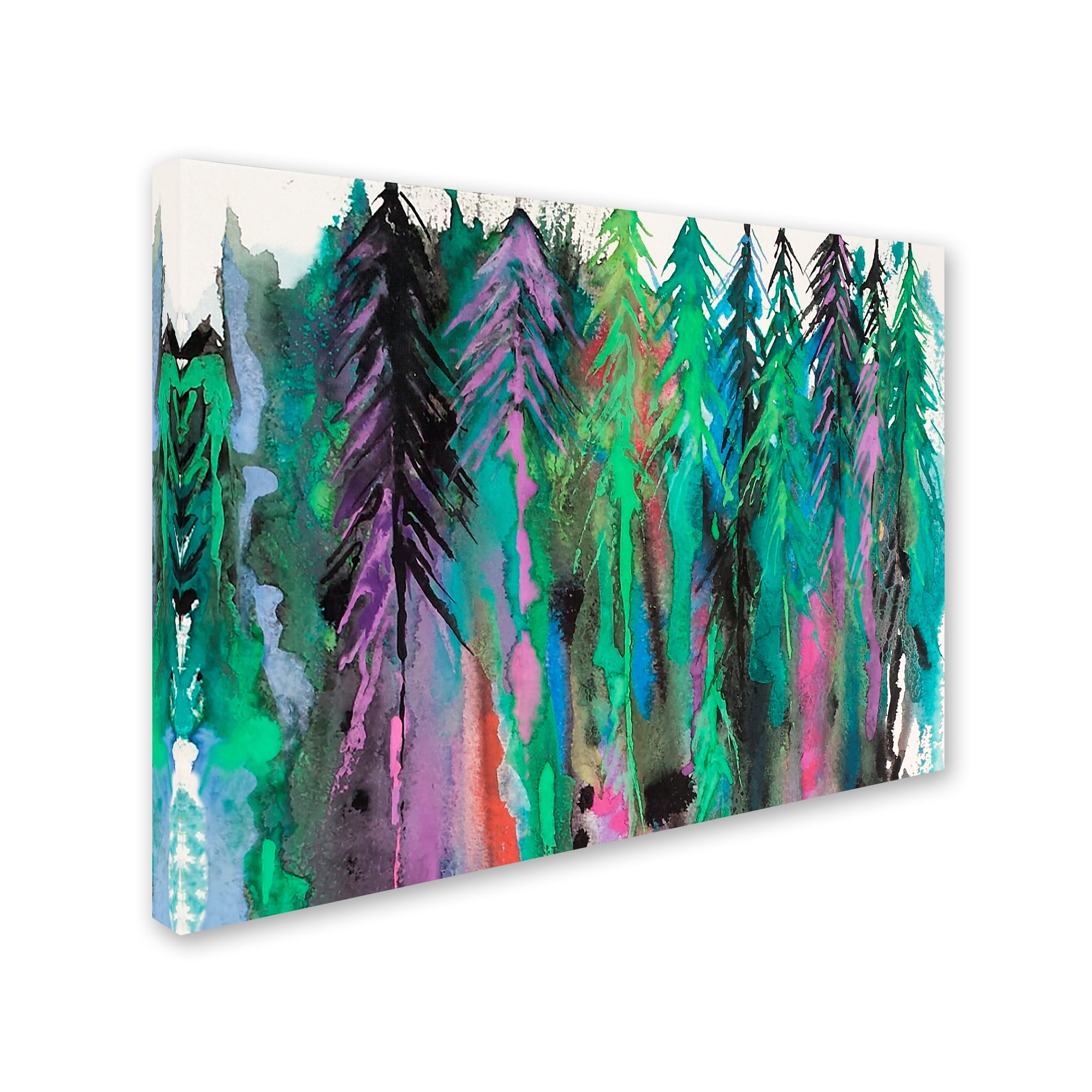 Trademark Fine Art 'Colorful Forest' Canvas Art by Michelle Faber