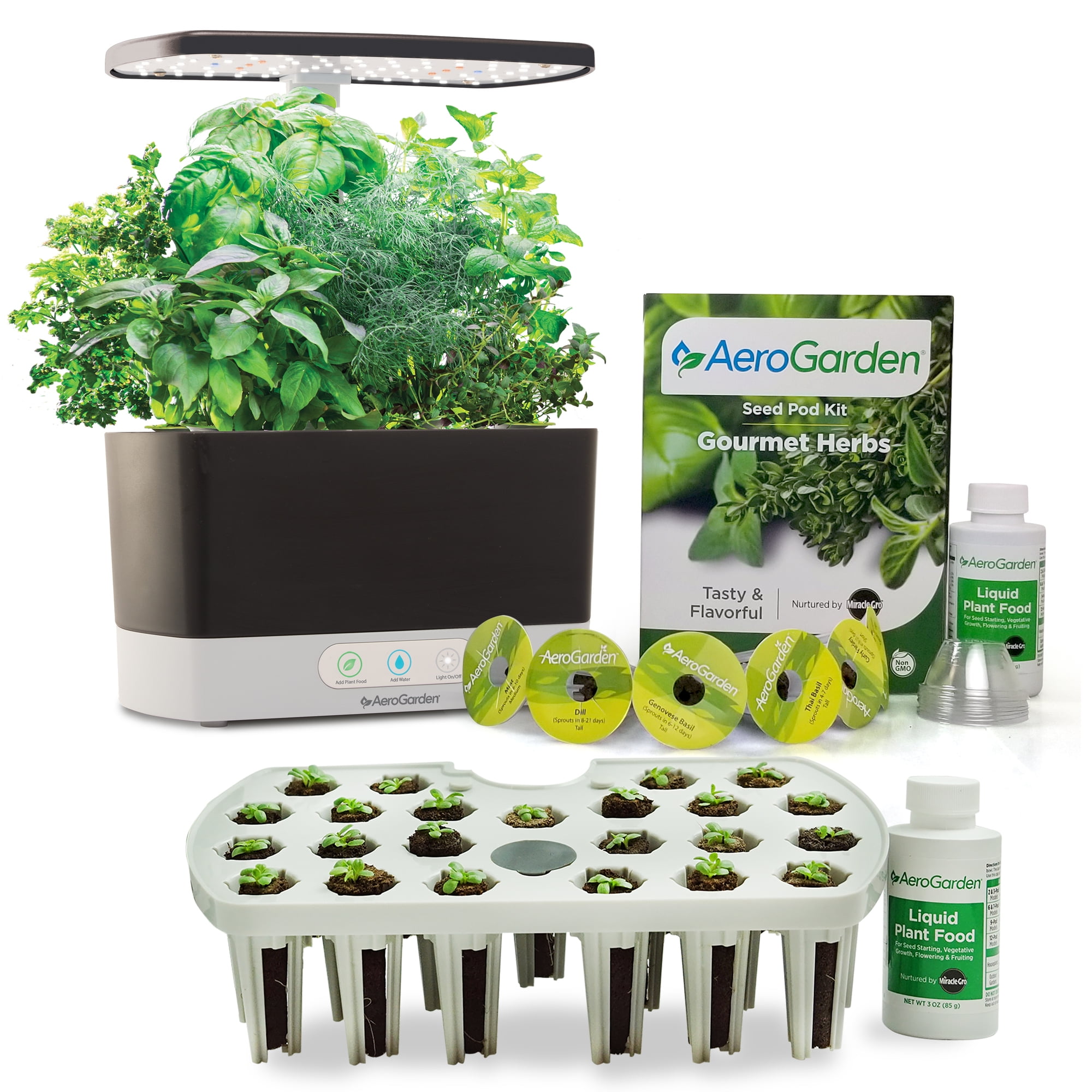 AeroGarden Hydroponic Start Seed Grow for LED Light System Stand Indoor Garden for sale online 