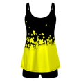 thumbnail image 4 of Women Conservative Print Strappy Back Set Two Piece Swimsuits Swimdress, 4 of 5