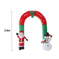 thumbnail image 3 of Inflatable Arch Santa Snowman Christmas Outdoors Ornaments Home Shop Decor, 3 of 9