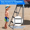 thumbnail image 2 of Yescom Universal 3 Step Trampoline Ladder with Wide Skid-Proof Steps Fit 15 FT or Larger Trampolines Kid Outdoor, 2 of 11