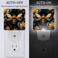 thumbnail image 2 of Starry Bee LED Square Night Light - Energy Efficient Plug-in Nightlight with Auto Sensor for Bedroom, Bathroom, and Hallway - Soft Glow Illumination - White, Pack of 2, 2 of 6