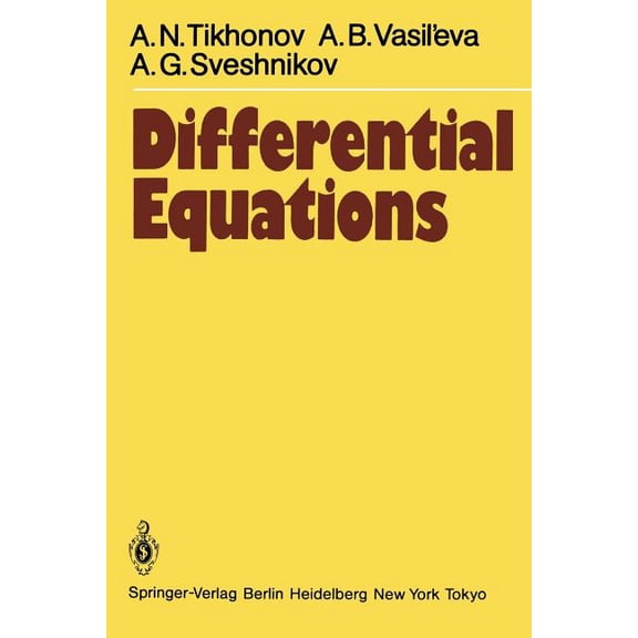 Springer Soviet Mathematics Differential Equations, (Paperback)