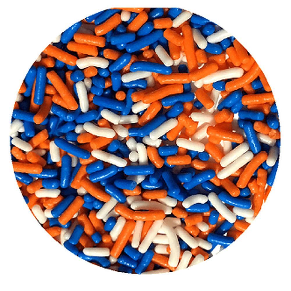 Sprinkle Deco® Orange white Blue Cake Pop Cookie Cupcake Cakes Semi