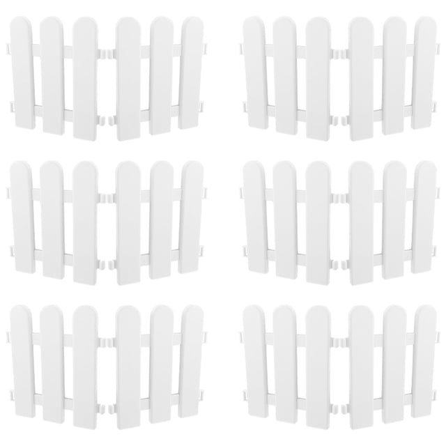 UPOUART 12 Pack Plastic Fencing For Garden Decorative Yard Edging Landscape Border Panel Multi-Use Decorative Fence