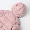 thumbnail image 5 of Favoffer Girls Winter Coats Hooded Puffer Jackets Button Thickened Pocket Medium Length Warm Cotton Coats Snow Outwear for Kids Teen 5-15Y, 5 of 6