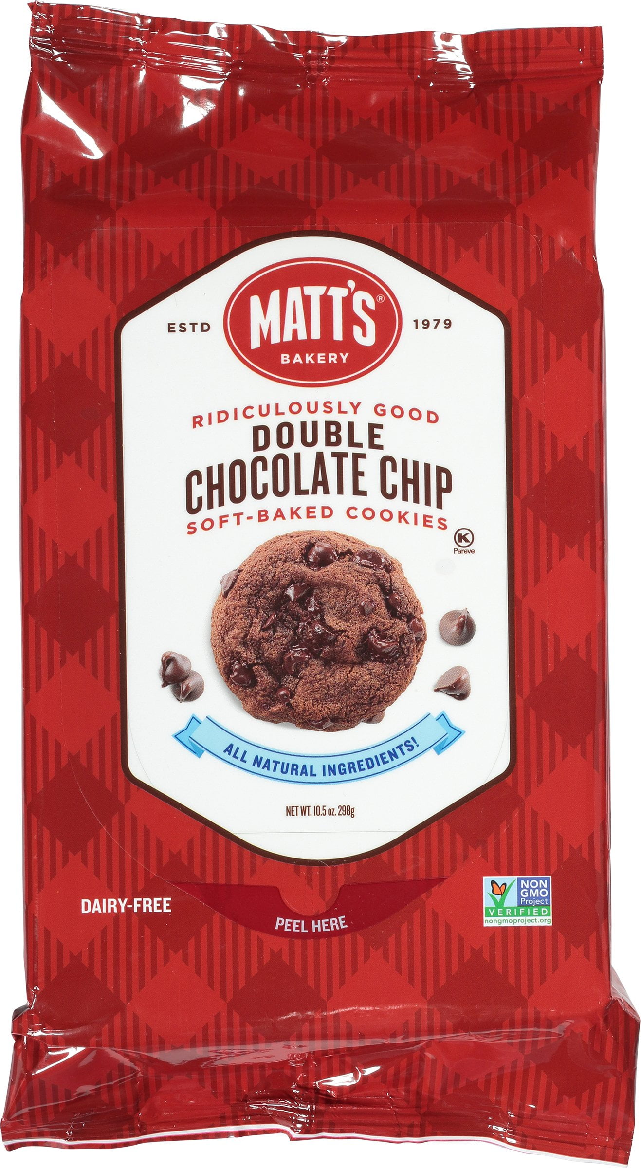 MATT'S DOUBLE CHOCOLATE CHIP COOKIES 10.5 OZ