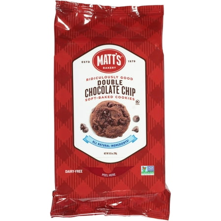 MATT'S DOUBLE CHOCOLATE CHIP COOKIES 10.5 OZ