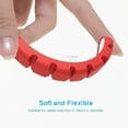 thumbnail image 4 of HOMEIORA 2 Pack Cable Clips Cord Organizer Desktop, Cable Tie Holder Management, Silicone Adhesive Cord Storage For Charger Wires / Computer / Mouse / Earphone / Phone - 6 Slots, Red, 4 of 5