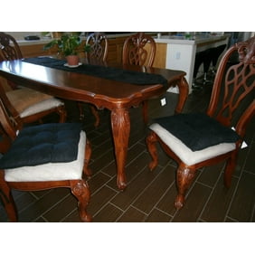 Blazing Needles Square 16 Inch Twill Dining Chair Cushions Set Of 2 Large Walmart Com Walmart Com