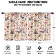 thumbnail image 2 of Blackout Kids Curtains,Pug Dogs with Flowers Childrens Insulated Curtains Set Of 2,Bedroom Essentials,Toddler Room Decor 52x63in(132x160cm), 2 of 4