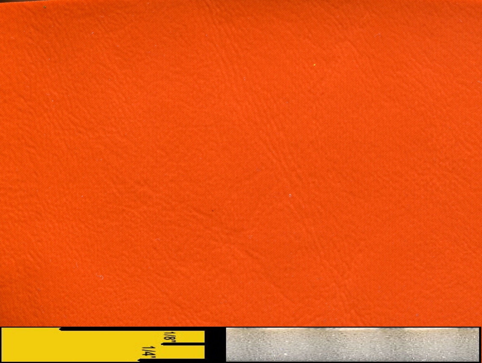 1/4" Foam Backed Marine Vinyl Upholstery Fabric Bright Orange 54" Wide