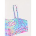 thumbnail image 5 of 2pcs Trendy Girls Leopard Print Swimsuit Set Top + Briefs Set For Summer Beach Vacation Gift, 5 of 5