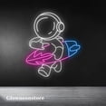 thumbnail image 2 of Glowneon Surf Astronaut Neon Sign, Surf Astronaut Led Light, Surf Neon Sign, Surfboard Astronaut, 2 of 4