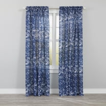 Brylanehome Charlotte Rod-Pocket Panel - 52I W 84I L, Navy Window Curtain