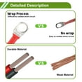 thumbnail image 2 of Unique Bargains 1 Pc 6 AWG Gauge 7FT Copper Battery Inverter Cable 3/8" Lug 5/16" Lug Red, 2 of 7