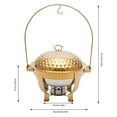 thumbnail image 2 of Gold Chafing Dish Buffet Set Gold Accent,4.5L Round Stainless Steel Chafer, Buffet Servers and Warmers Set Warming Tray for Wedding, Parties, Banquet, Events, 2 of 21