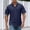 Navy, variant on Bcfgryg Men's Casual Short Sleeve Linen Shirt Slim Fit Button Down Shirt Breathable Comfortable Summer Shirt For Daily Wear Men Shirts Casual Black L