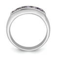 thumbnail image 2 of Sterling Silver Polished Purple CZ Ring, 2 of 6