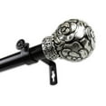 thumbnail image 2 of InStyleDesign  1" Two Tone Royalty Collection Curtain Rod tangle finial 120 to 170 inch, 2 of 5