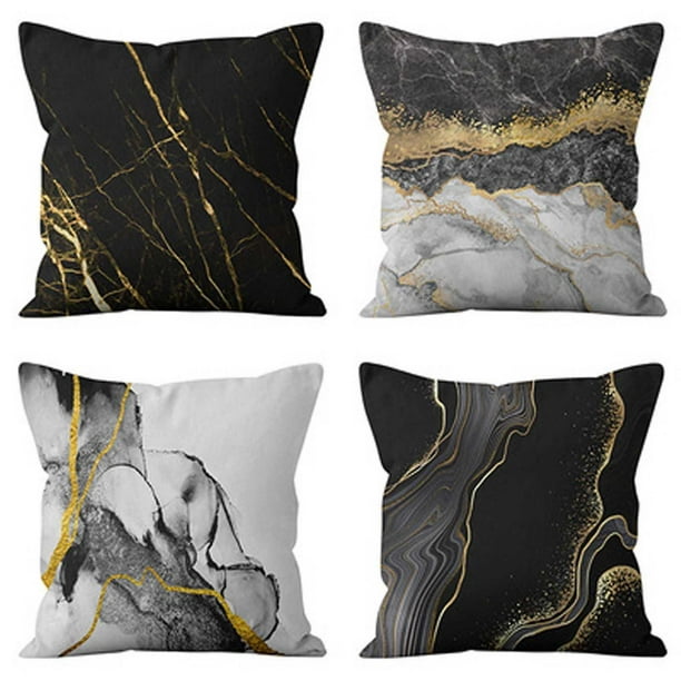 4pc Throw Pillow Covers Decorative Cotton Linen Cushion Case