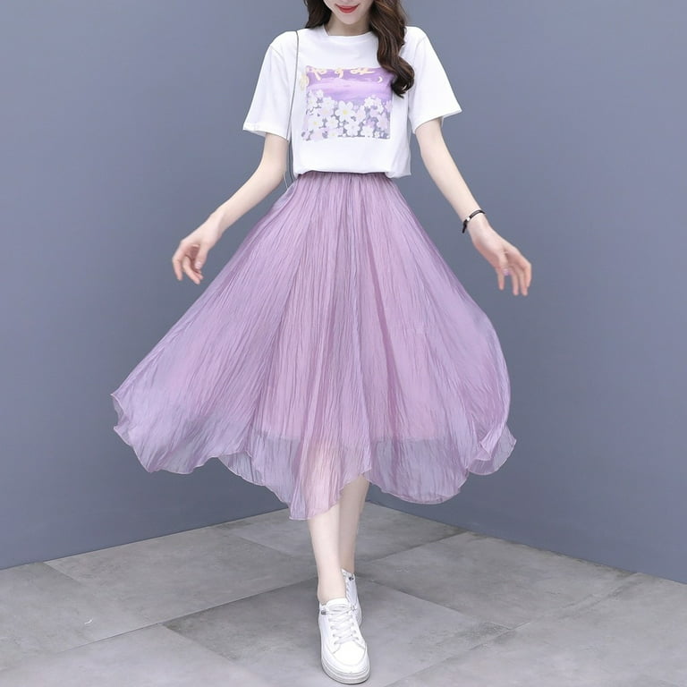 DanceeMangoo Two Piece suit summer Womens Outfits Korean Style