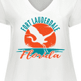 thumbnail image 4 of Inktastic Fort Lauderdale Florida Vacation Trip Women's Plus Size V-Neck T-Shirt, 4 of 5