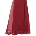 thumbnail image 4 of FASHIONWT Women Sexy Spliced Solid Elegant Long Dress, 4 of 4