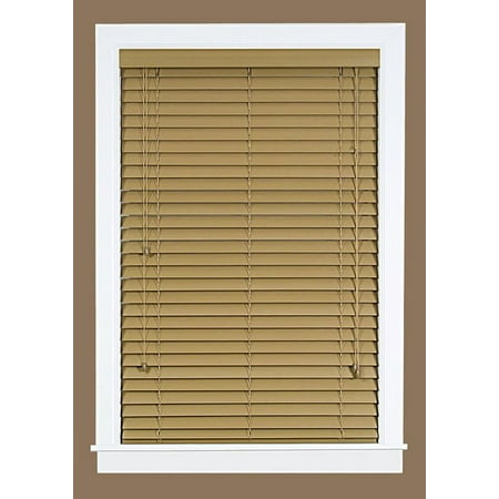 blinds mini blind faux inch wood plantation mahogany grain maple window walmart dialog displays option button additional opens zoom