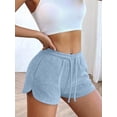 thumbnail image 4 of Sweat Shorts Women Comfy Workout Shorts Rise Lounge Mini Shorts with Drawstring and Pockets S, 4 of 9