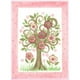 Stupell Industries BRP-1130 Floral Tree Rose Polka Dot Border Rect Plaque Murale – image 1 sur 1