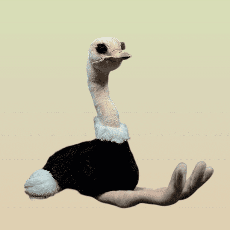 Realistic Ostrich Stuffed Animal Plush Toy Lifelike Animal Plushies Simulation Animals Super Soft Stuffed Toy