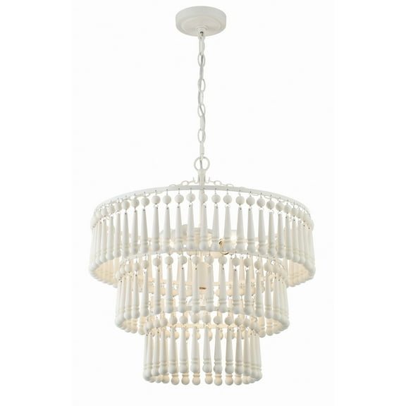 TIA-7103-MT Crystorama Lighting Tiana - 3 Light Chandelier-21 Inches Tall and 20.5 Inches Wide     -Traditional Installation