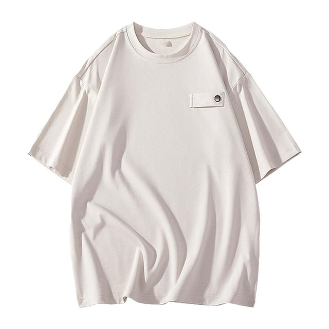 Birdeem T-Shirt de Sport Entraînement Physique pour Hommes, Design Personnalité Couleur Unie, Manches Courtes, Col Rond