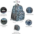 thumbnail image 2 of Mochila Escolar Camuflaje Azul, 2 of 5