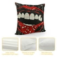 thumbnail image 4 of Shangniulu  Sexy Red Lip Pillow Covers , Mouth Print Cushion Cases For Adult Kids Teens,Women Black Red Throw Pillow Covers,Girls Sparkle Sequins Decorative Square Pillow Cases Valentines Gift White, 4 of 5