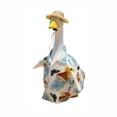thumbnail image 3 of Conjunto Decorativo Festivo de Ganso de Porche, Decoración Blanca para Exteriores de 23 Pulgadas con Traje y Sombrero para Celebraciones de Temporada, 3 of 8