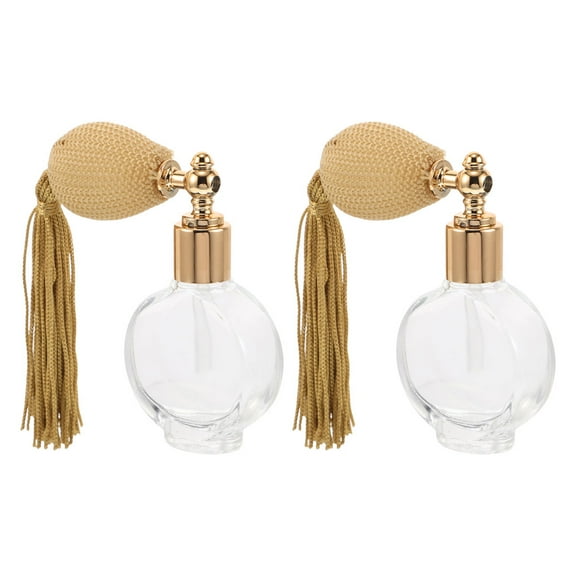 Phenofice Vintage Glass Empty Bottle Perfume Bottle Multi 2Pcs