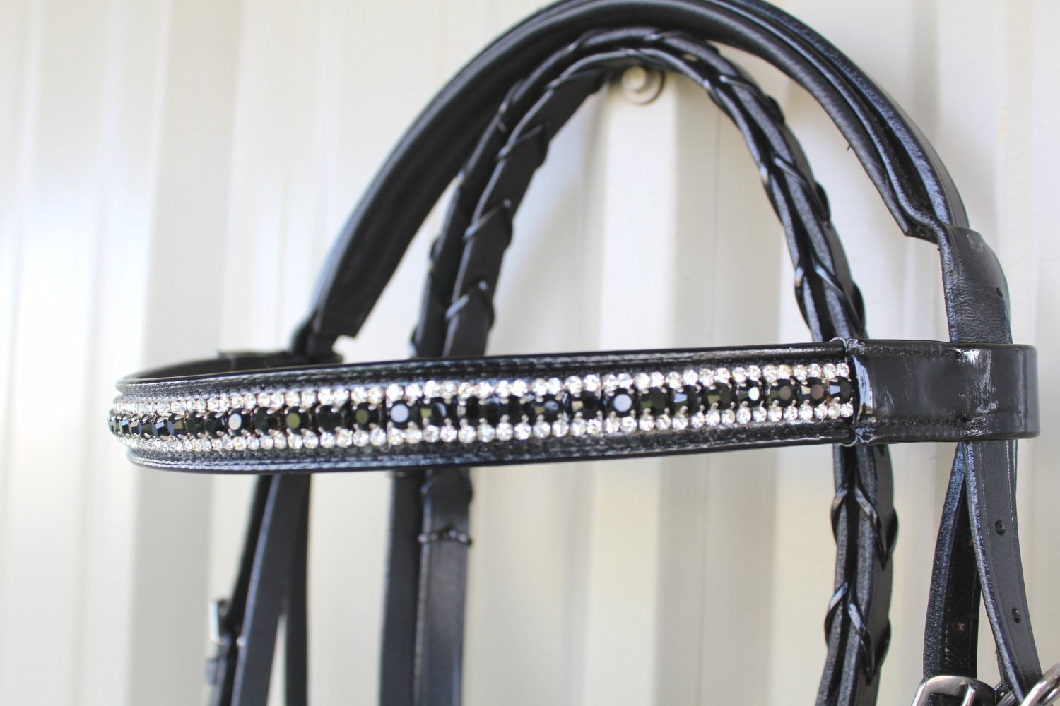 Horze Cob Full Horse Brown Bling Browband Townsend English Bridle SALE 