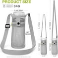 thumbnail image 3 of Mesh Water Bottle Bag with Strap, Lightweight Water Bottle Carrier Holder with Adjustable Shoulder Strap for Women Men Kids, 3 of 6
