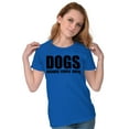 thumbnail image 4 of Anti Social Dog Lover Pet Puppy Owner Womens Slim Fit Graphic Tee Brisco Brands X, 4 of 5