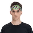thumbnail image 2 of Naloa Colorful Tie Dye Stained Glass Fashionable Sport Sweatband for Running, Yoga, Basketball - Head Circumference 19.6-22.4 inches, 2 of 9
