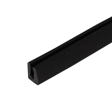 1/6" X 1/5" Black Rubber U Edge Trim Seal Door Trailer Truck Weatherstrip (15ft)