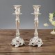 thumbnail image 3 of 2 piezas Candelabros de metal Candelabro de metal vintage para fiesta de boda Candelabro de Navidad Decoración o S, 3 of 5