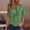 Green, variant on Lumosvexa Womens Plain T-Shirt for Women Casual Short Shirt Tops Button Relaxed V-neck T Shirt Brown Size XL