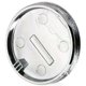 thumbnail image 1 of unidad Tapa de pomo de palanca de cambios de 5 velocidades para coche, emblema superior compatible con Vauxhall y Opel Astra H Corsa D 2004-2010, color negro + plata. Accesorios para coche., 1 of 5