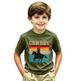 thumbnail image 4 of JAJAHO Boys Graphic Tees Western Cowboy Printed Short Sleeve Crew Neck Loose Fit Kids T Shirt 2-13Y, 4 of 4