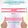 thumbnail image 2 of Uxcell 4 Inch H Silicone Bands, 5 Pcs Elastic Rubber Wrapping Bands for Outdoor Notebook Book Wallet Pot Box, Pink, 2 of 6