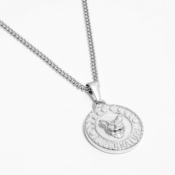 Cadena Supernatural Plata Hipoalergénico Resistente Al Agua CRUZE Supernatural Plata