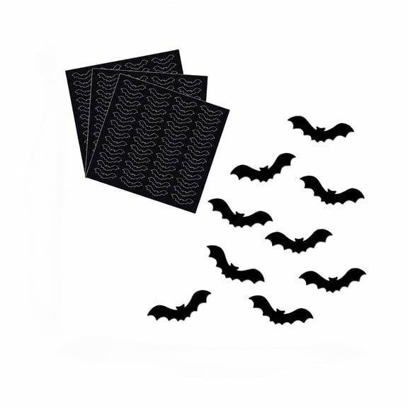 Halloween Decorations Tiny Bat Stickers for Halloween Party Supplies Birthday Party Favors